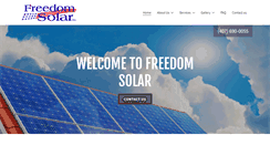 Desktop Screenshot of freedomsolar.us
