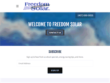 Tablet Screenshot of freedomsolar.us