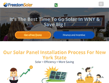 Tablet Screenshot of freedomsolar.com